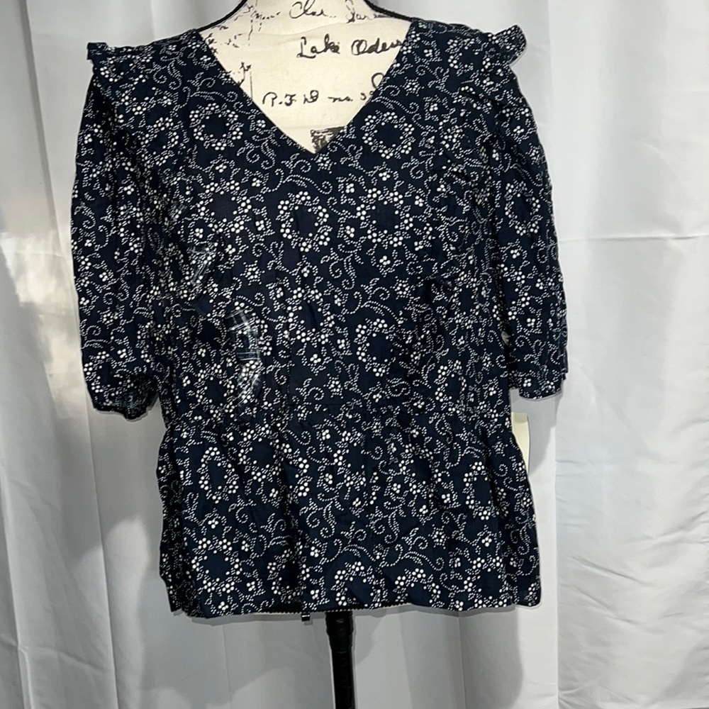 A.N.A Ruffle Blouse - Picture 1 of 6